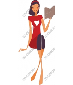  Elegant a woman reading