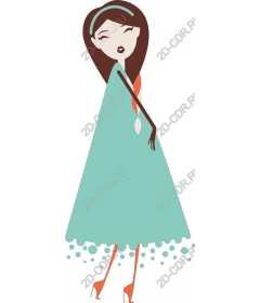  Elegant dress Navy blue