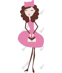  Chic pink dress
