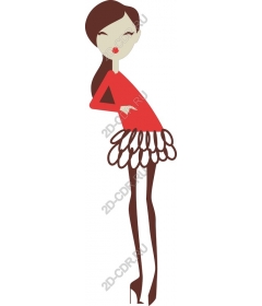  Chic fashion woman