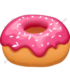  Sweet pink donut
