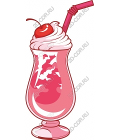  Розовый молочный коктейль Delight