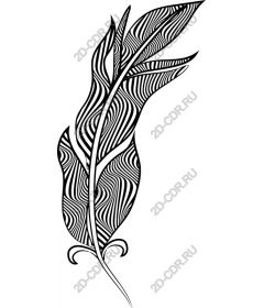  Stylized feather