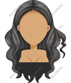  Elegant woman with flying hair