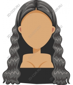  Elegant woman with wavy hair
