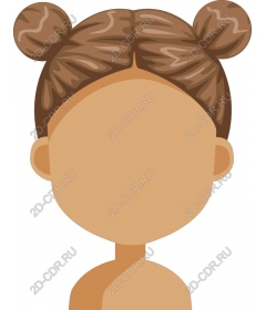  Charming character with a bunch of hair to configure
