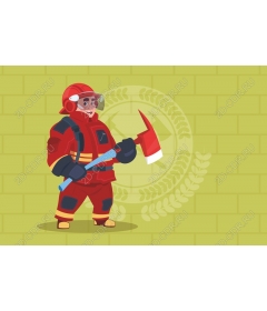 Funny fireman