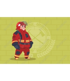 Funny fireman