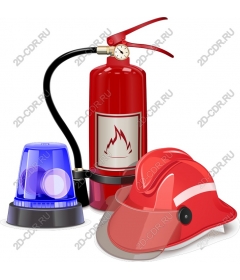  Fire safety - fire extinguisher, helmet and emergency lighting