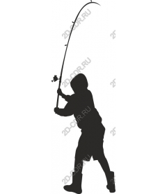 Dynamic young angler