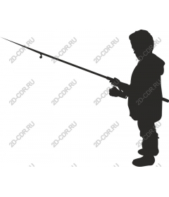 Young angler fishing