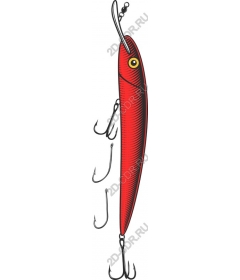 Red fishing lure
