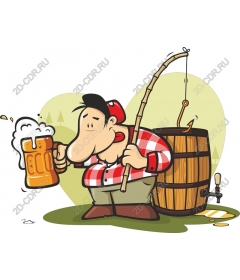  Fisherman with beer