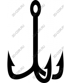  Fishing hook with three prongs