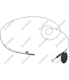 Fishing line and hook