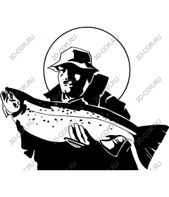 Proud angler with a big catch