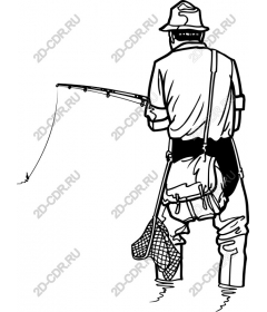 Fishing line of rolling Fisherman