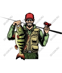  The winning catch: fisherman with bass
