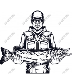 Professional angler catch