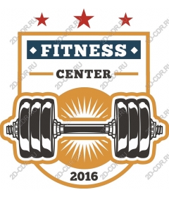 Vintage logo fitness centre
