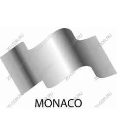  Metal flag of Monaco