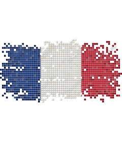  Mosaic French flag