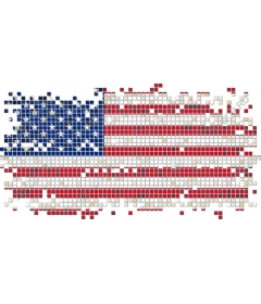  Mosaic American flag