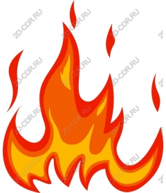  Bright flame of fire