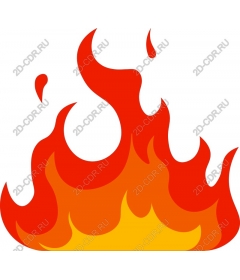  Bright flame of fire
