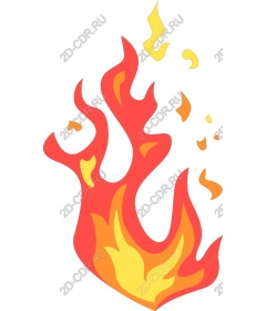  Bright stylized flame