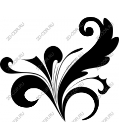  Elegant black floral pattern