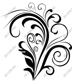  Elegant decorative floral pattern