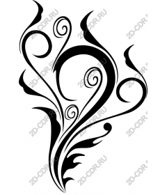  Elegant black floral pattern