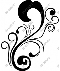  Elegant swirling pattern