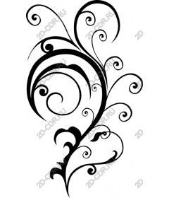  Elegant black floral pattern
