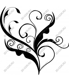  Elegant floral heart