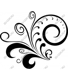  Elegant decorative curl