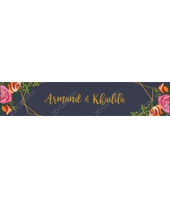 The floral pattern wedding invitations - Armand &amp; Khailila