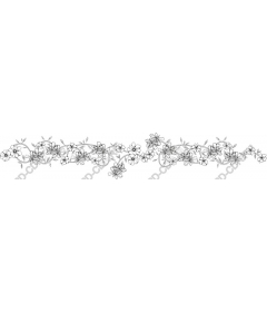 Floral decorative border