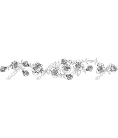  Elegant black and white floral pattern