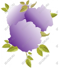 Purple floral work