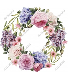  Charming floral wreath