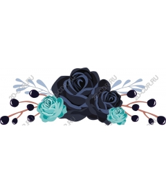  Elegant dark rose, floral