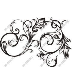  Elegance floral swirl