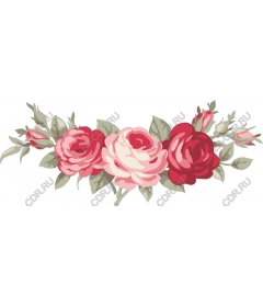  Elegant floral arrangement of roses