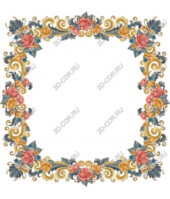  Elegant floral frame
