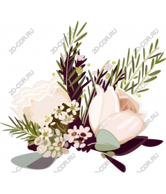  Elegant floral arrangement in a and