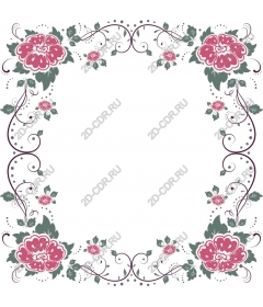  Elegant floral frame