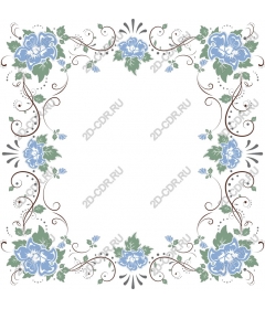  Elegant floral frame