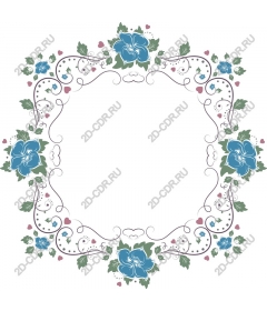  Elegant floral frame